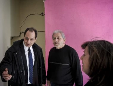 Χ. Σπίρτζης: Στα Τρίκαλα για τους πληγέντες από πλημμύρες και κατολισθήσεις (φωτό)